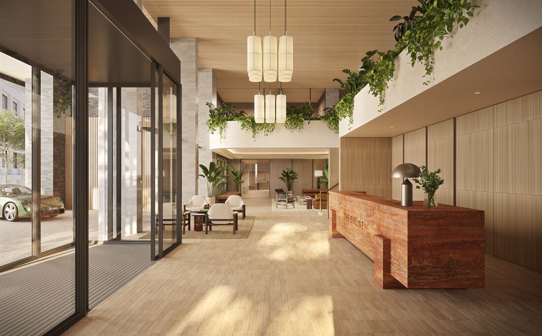 Concierge lobby, artist impression